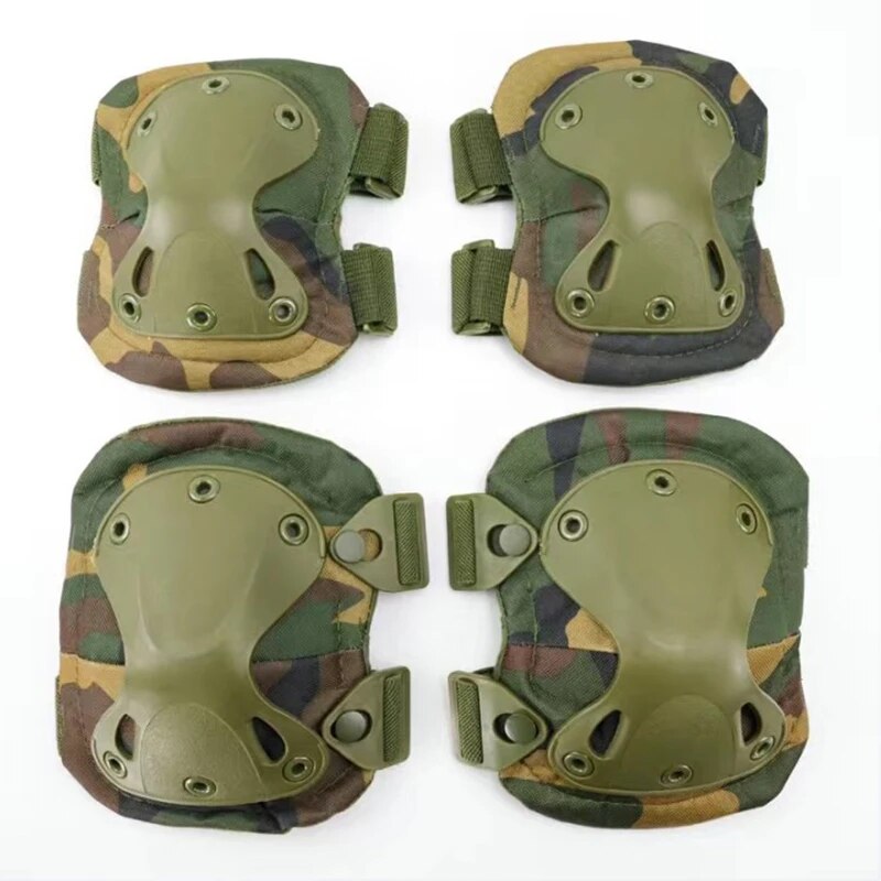 Mountain Biking Knee Pads - Outdoor Tactical Protective Gear Set Of