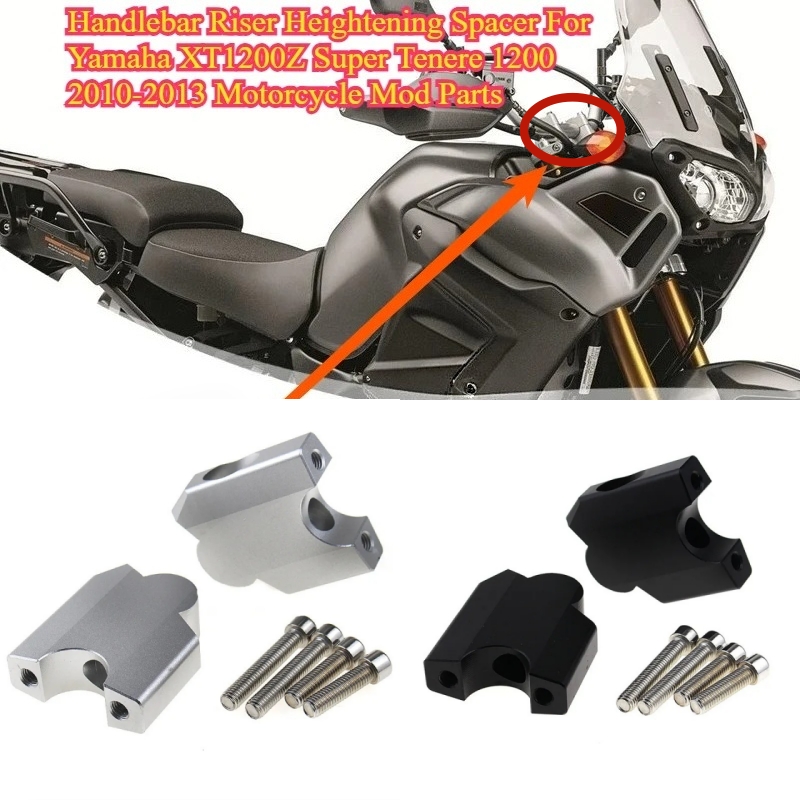 Handlebar Riser Stem - Motorcycle Handlebar Riser Heightening Spacer Mount