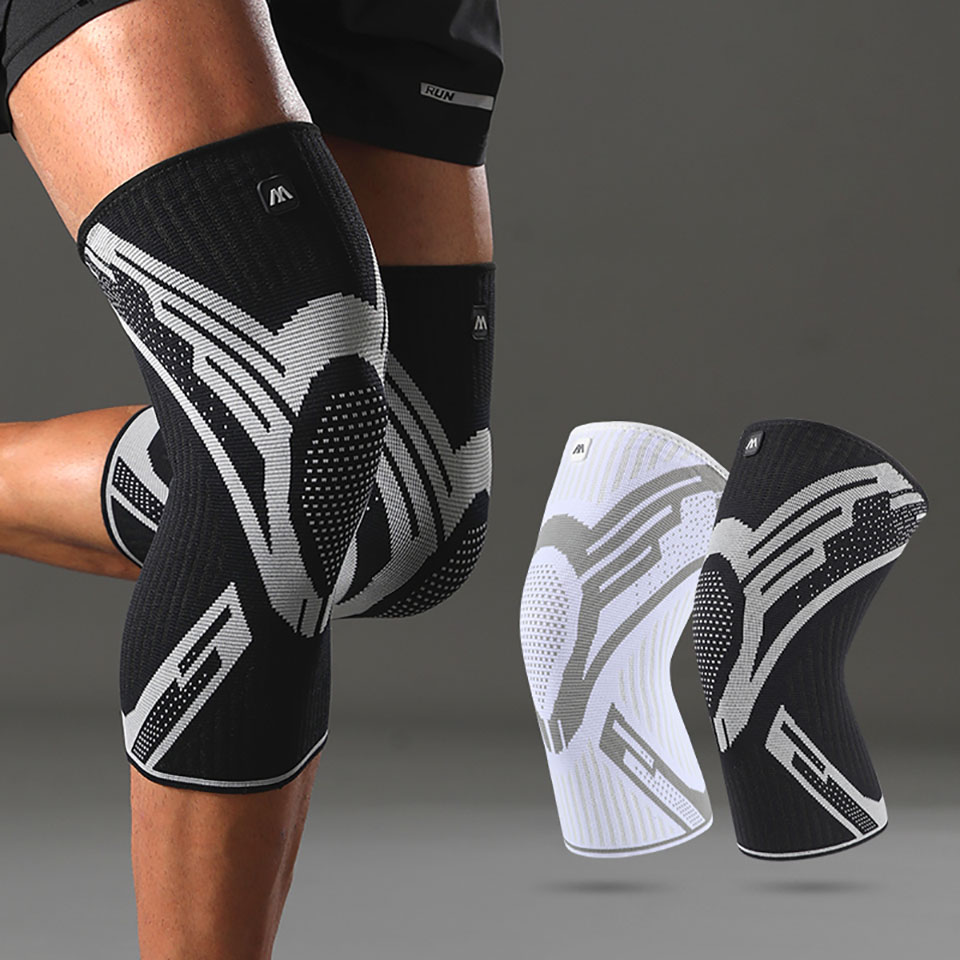 Mountain Biking Knee Pads - Compression Knee Support Sleeve Elastic Breathable