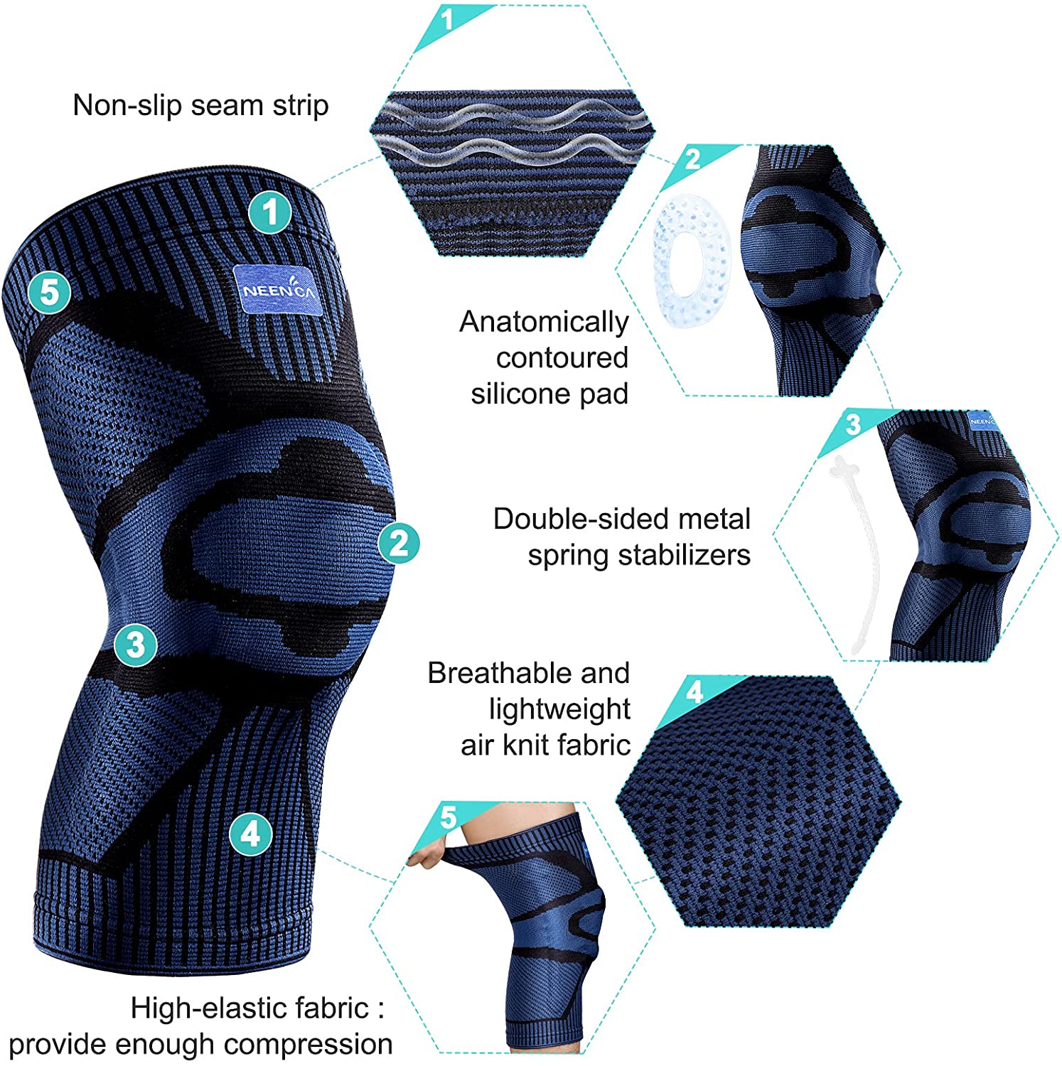 NEENCA Đầu Gối, Đầu Gối Nén Ta - đánh giá và giá Mountain Biking Knee Pads