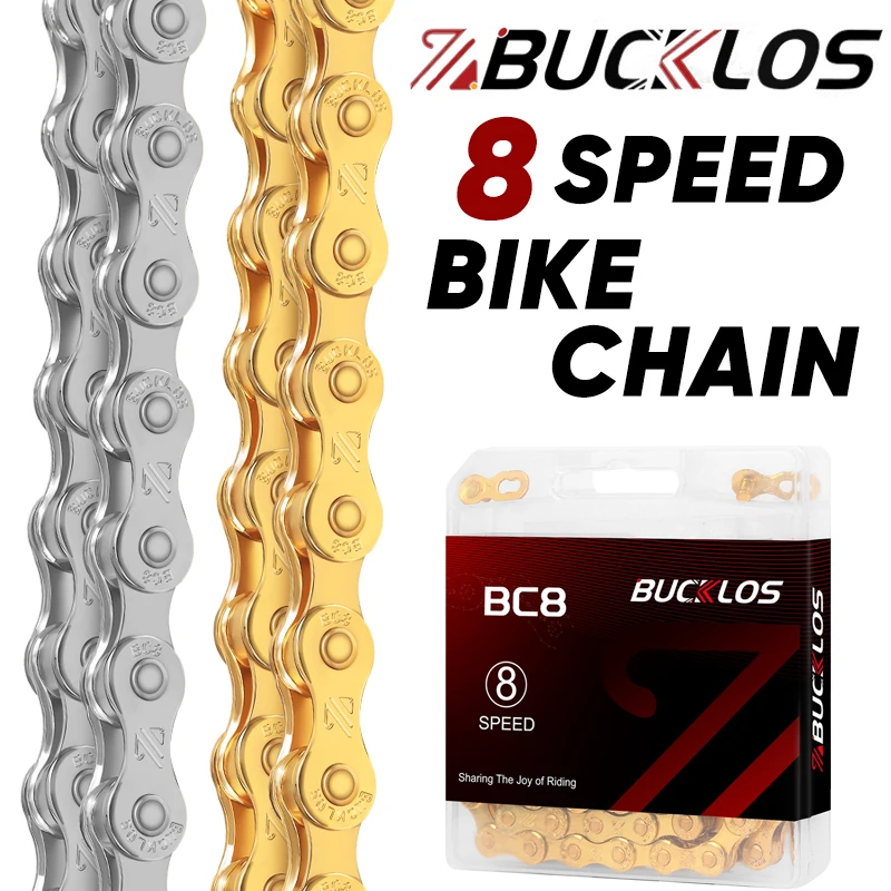 BUCKLOS 8 Speed Bicycle Chain  - đánh giá và giá Mountain Biking Bc
